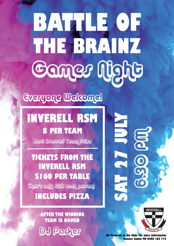 Battle of the Brainz Game Night - 27 July 2019