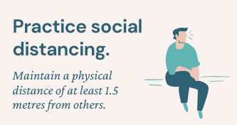 Practice social distancing.