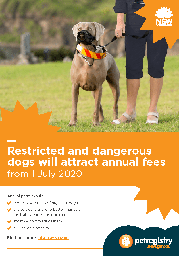 Poster - Restricted and dangerous dogs - Click to download