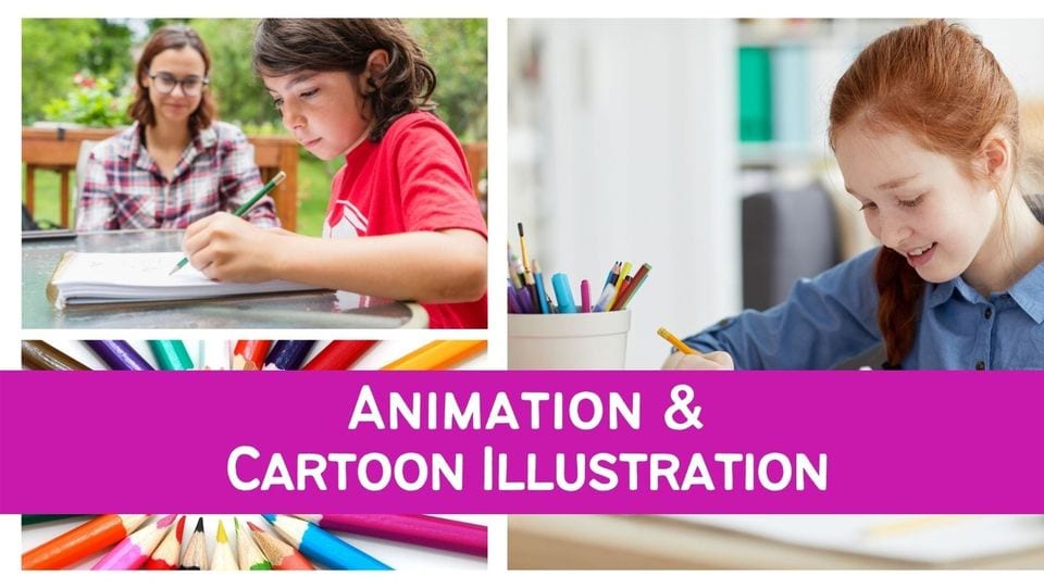 Animation & Cartoon Illustration classes on 28th June