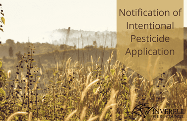 Notification of Intentional Pesticide Application