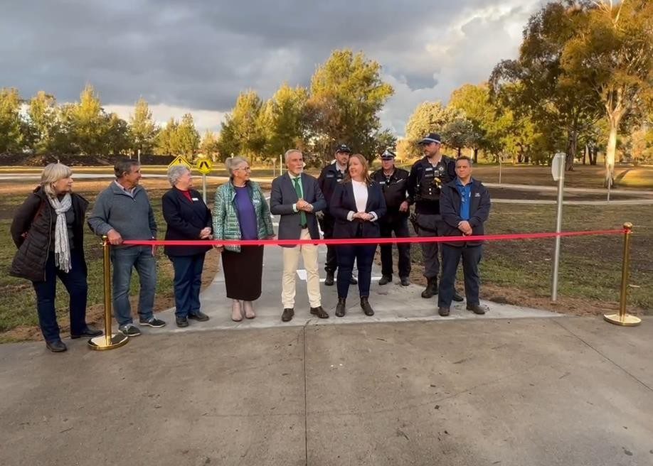 Inverell Shire Councillors, Council Executive, NSW Police and Transport for NSW attending the Children’s Bicycle Safety Park opening.